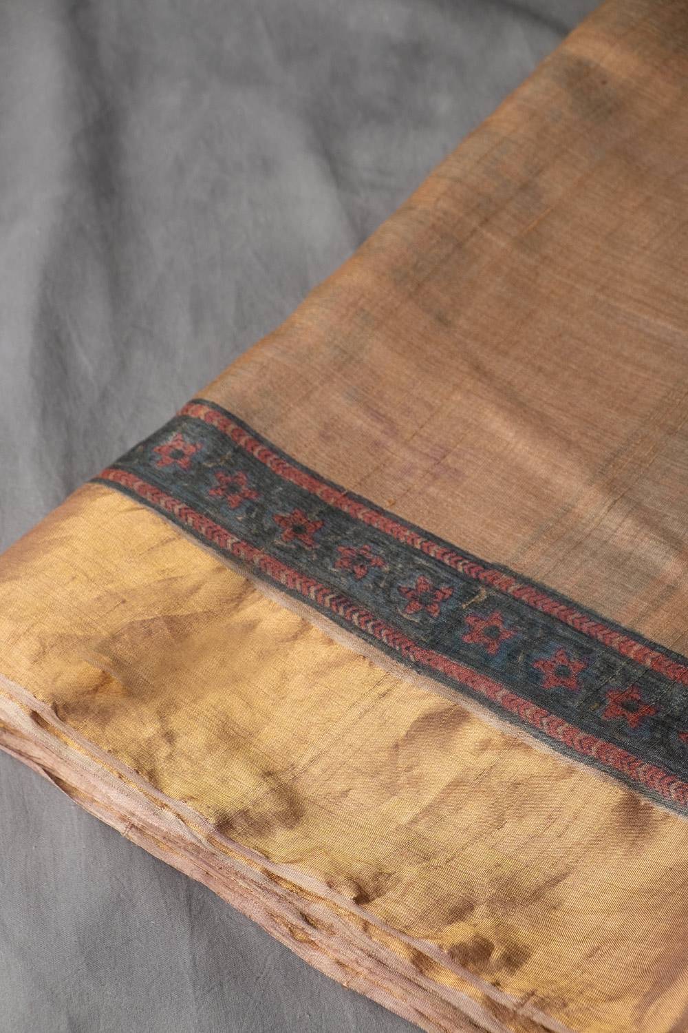 Garth Tussar Silk Saree (with Blouse)