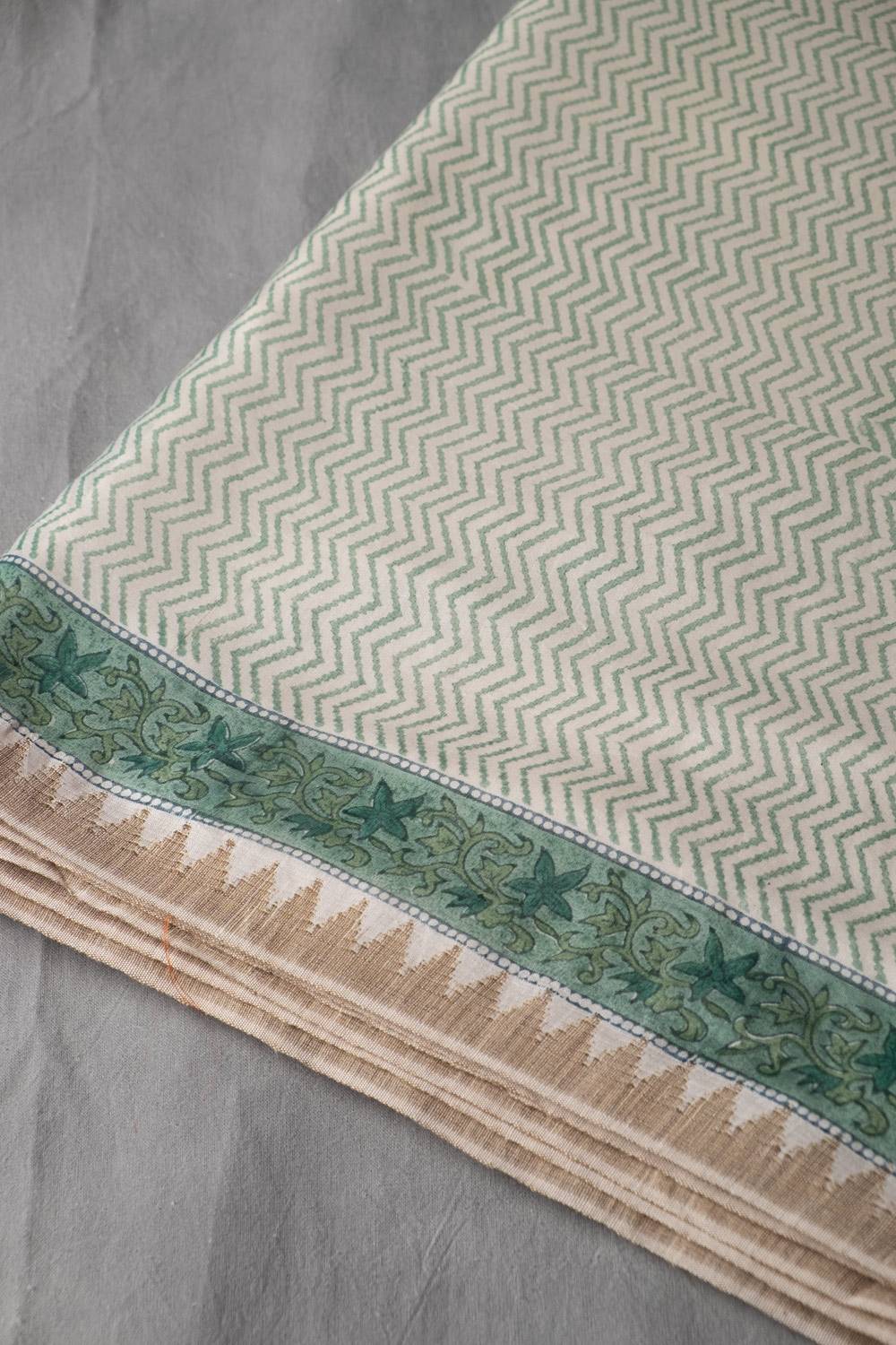 Verdant Chanderi Silk saree (with Blouse)