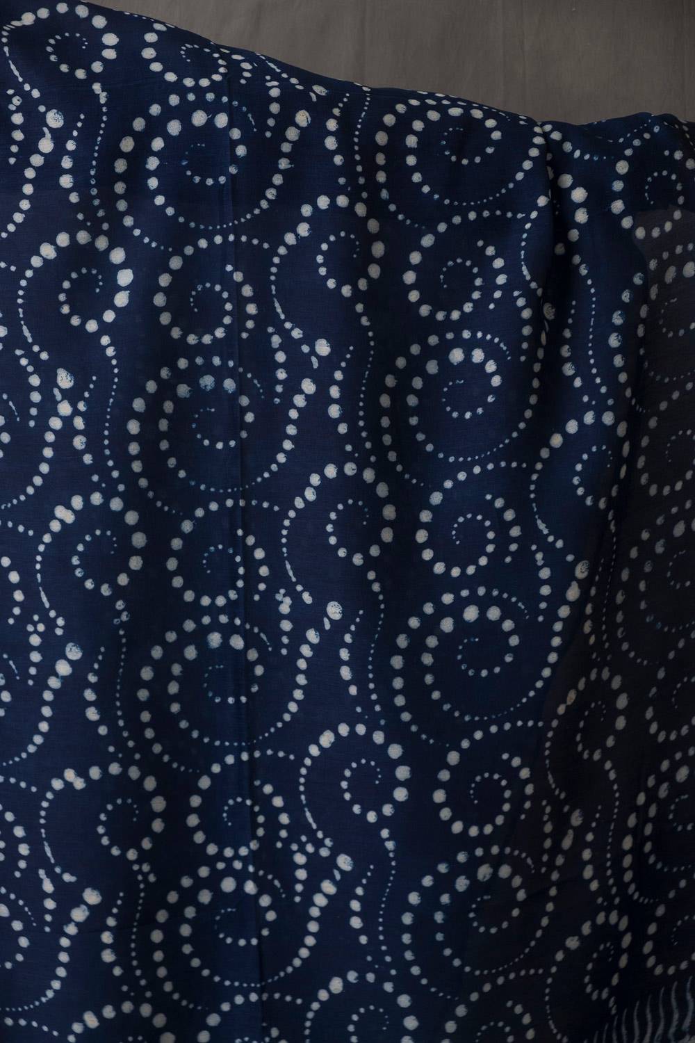 Peru Indigo Dabu Dupatta