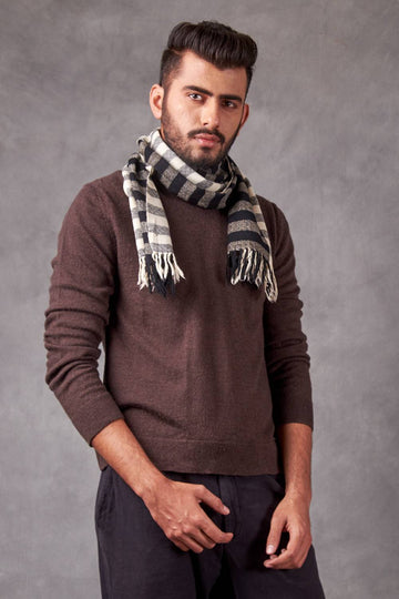 White Handwoven Muffler