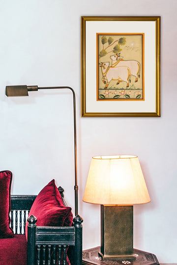 Nandi pair painting (10in x 14in unframed)