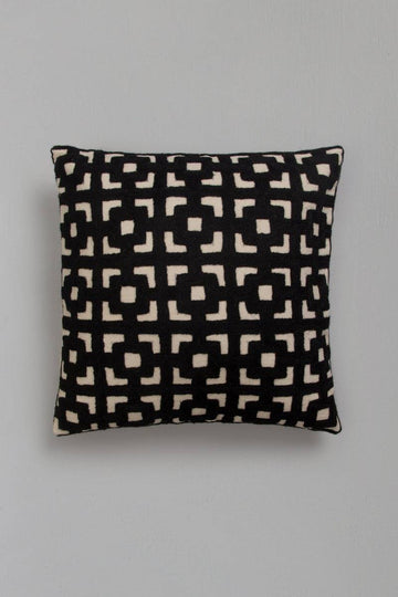 Kaga Embroidered Cushion Cover  (16''x15")