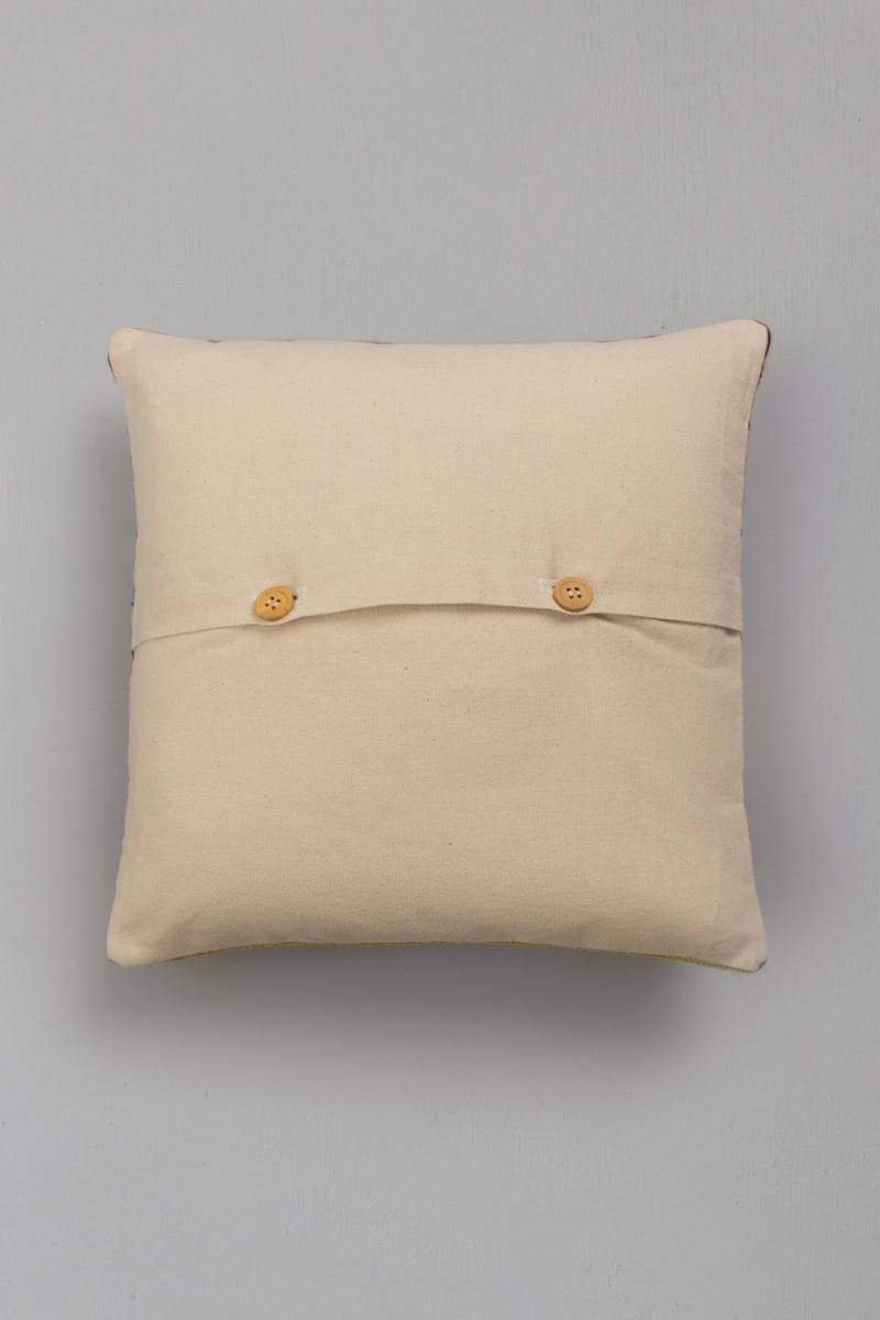 Ahmar Embroidered Cushion (16''x15")