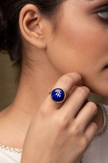 Kairav Azure Adjustable Ring