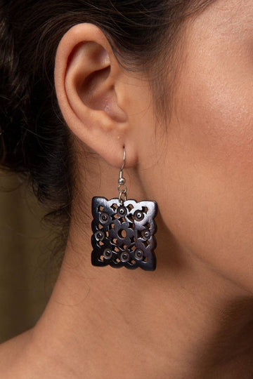 Ziti Hand-Carved Earrings