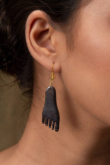 Krama Hand-Carved Earrings