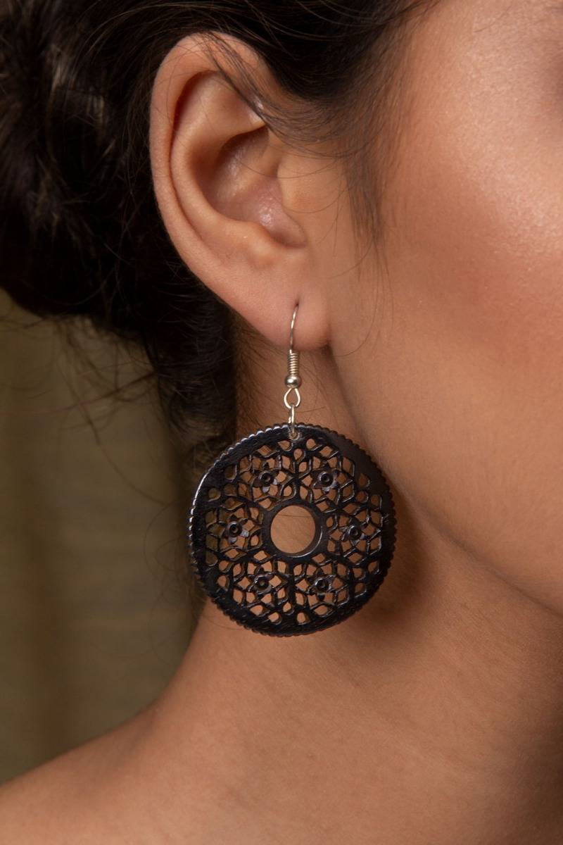 Mecaka Hand-Carved Earrings