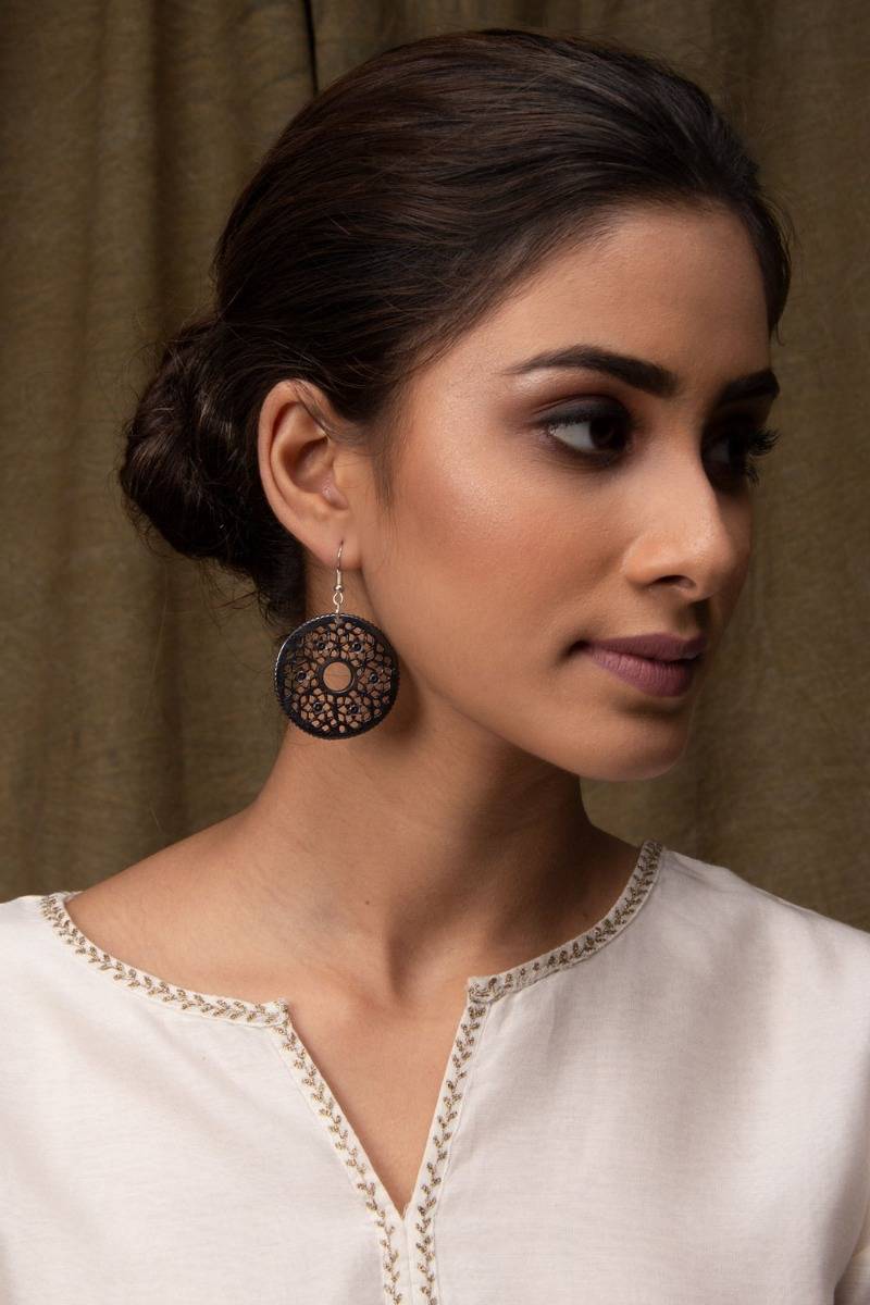 Mecaka Hand-Carved Earrings