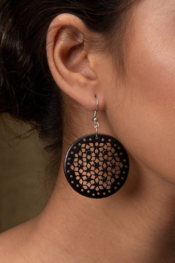 Jambula Hand-Carved Earrings