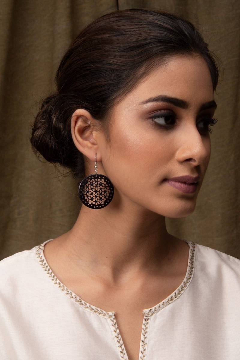 Jambula Hand-Carved Earrings