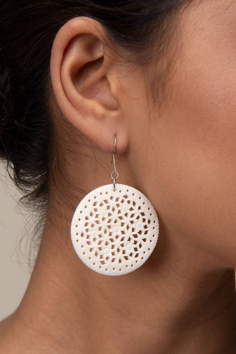 Prakazaka Hand-Carved Earrings