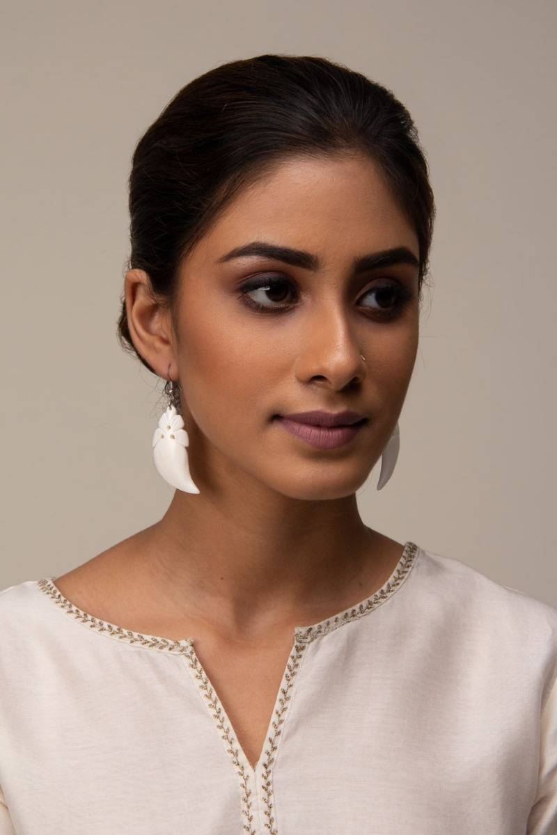 Anila Hand-Carved Earrings