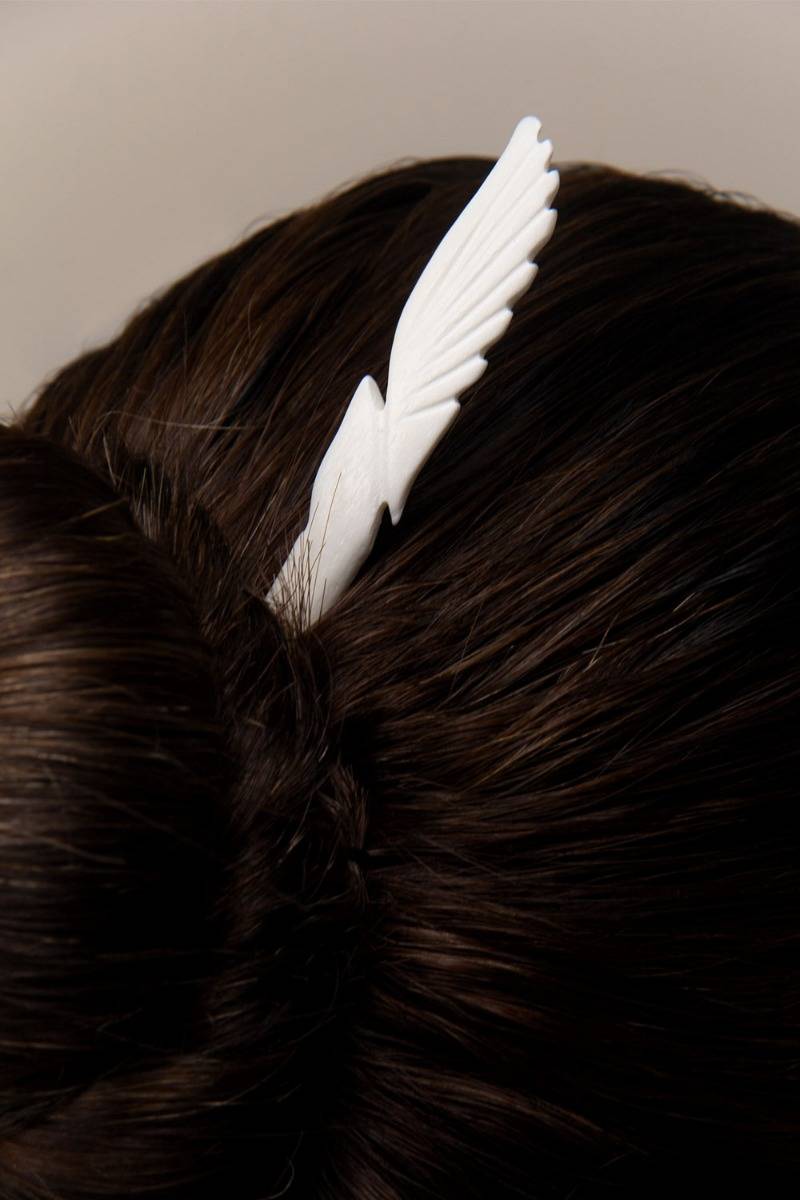 Tanuruja hand-Carved Hairpin