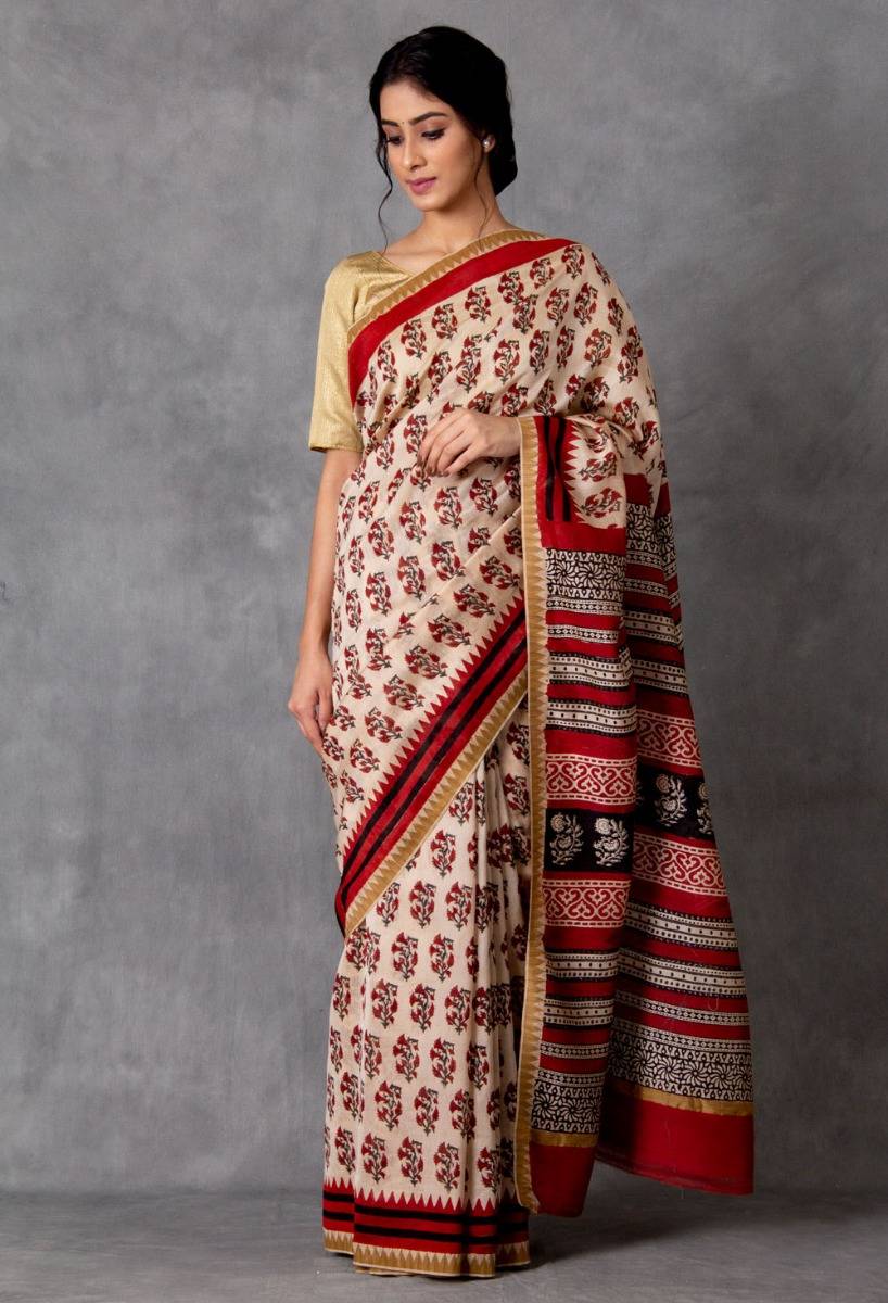 Odra Chanderi Saree (with Blouse)