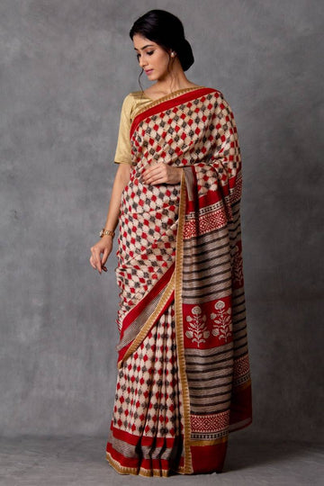 Pratika Chanderi Saree (with Blouse)