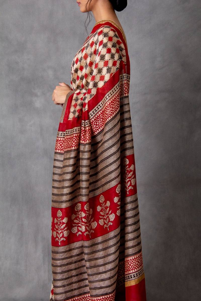Pratika Chanderi Saree (with Blouse)