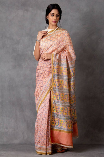 Valgaki Chanderi Saree (with Blouse)