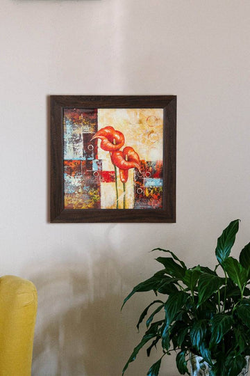 Gul Wall Painting ( 14.5in X 14.5in)