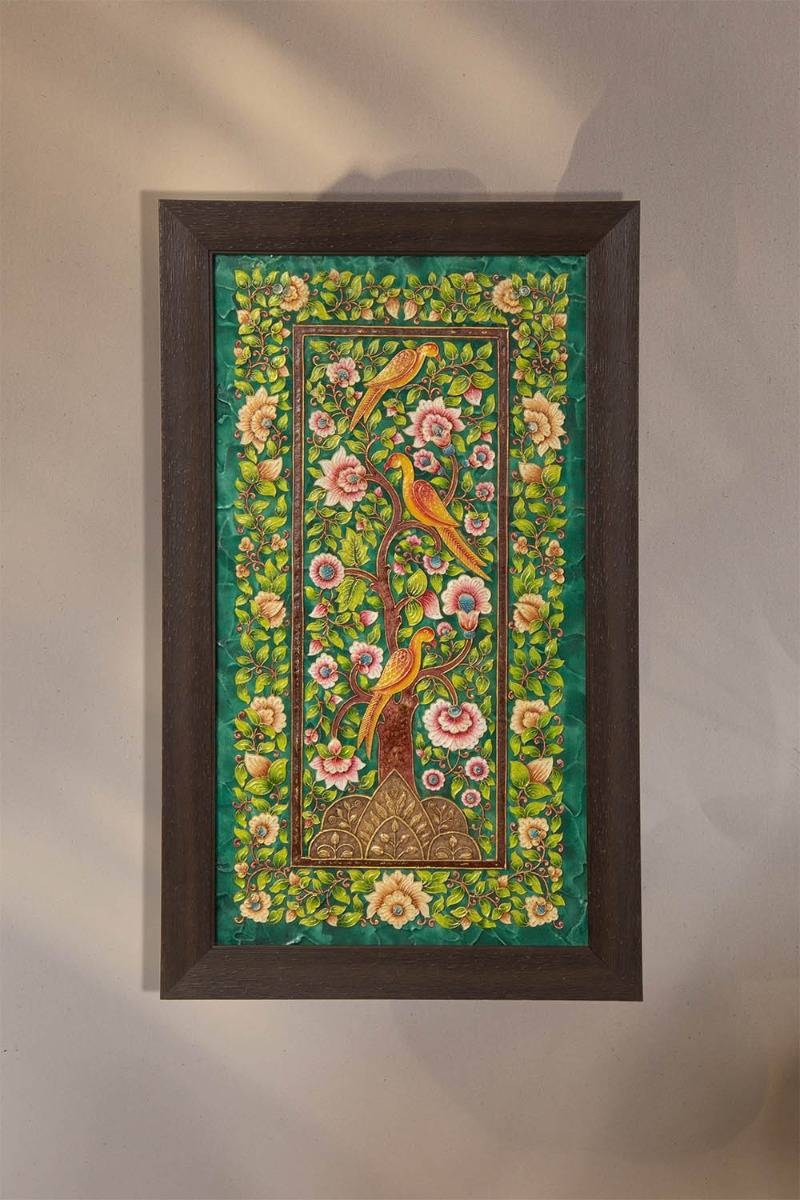 Green Phoenix Charm Painting ( 22.5in x 13in )
