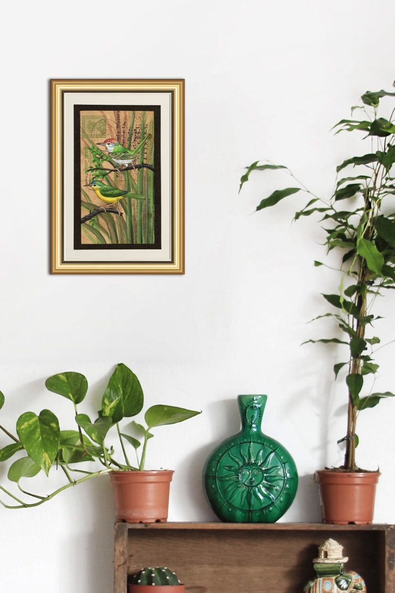 Finch Miniature Art ( 8in x 6in)