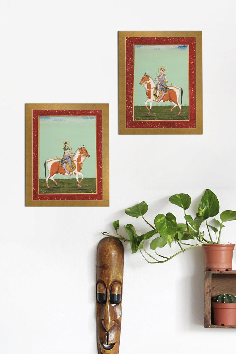 Laxmibai Miniature Art (13.5in x 10.7in)