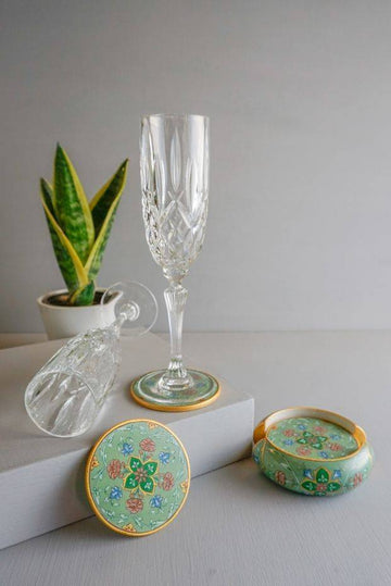 Jade Hand Painted Coasters