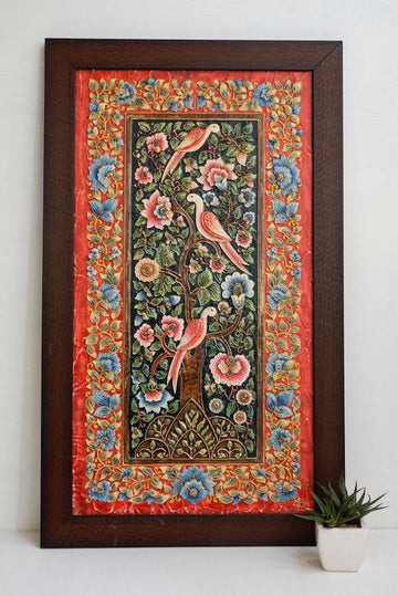 Orange Phoenix Charm Painting ( 22.5in x 13in )