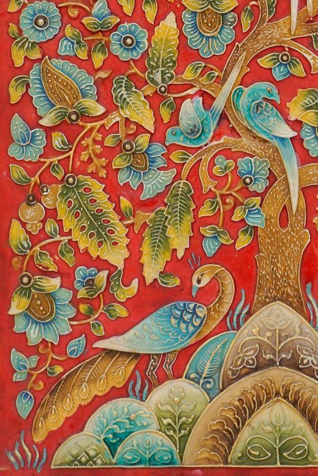 Around the Tree of Life - Scarlet ( 20.5in x 14.5in )