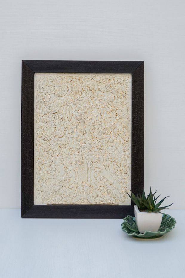 Around the Tree of Life - Ivory ( 14in x 11in )