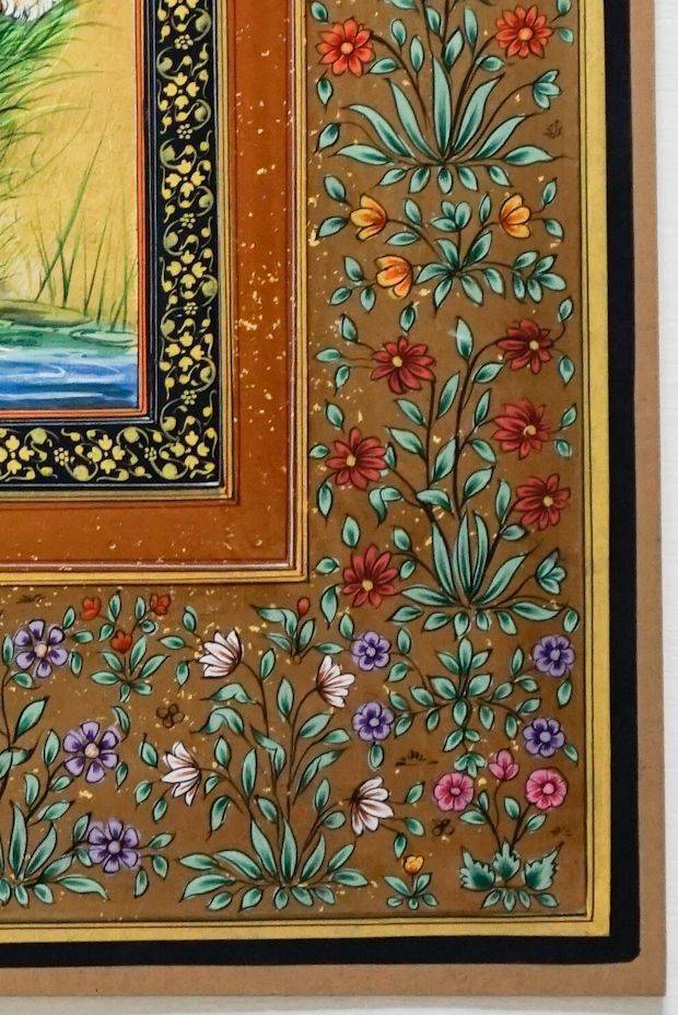 Bengal Tigress Minature Painting