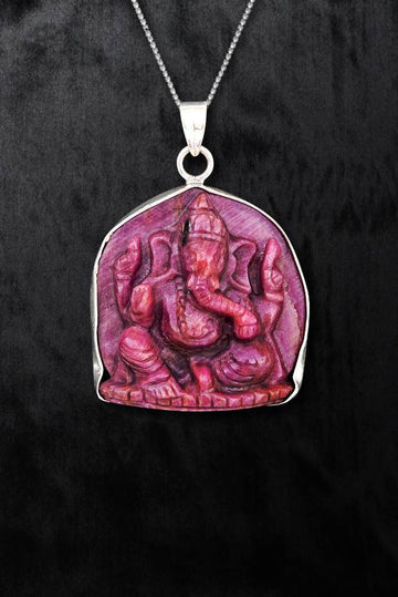 Ruby Ekadanta Pendant