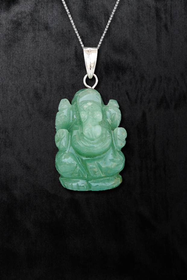 Australian Green Quartz Eshanputra Pendant