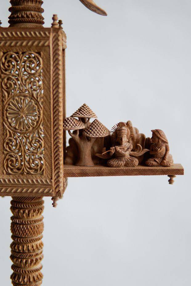 Intricate Rajasthani Sandalwood Fan