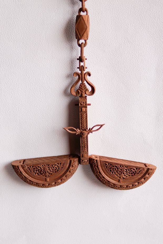 Precious Sandalwood Clock
