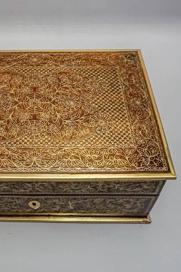 Rajasthani Regal Wooden Box (12" X 8" X 4.5")