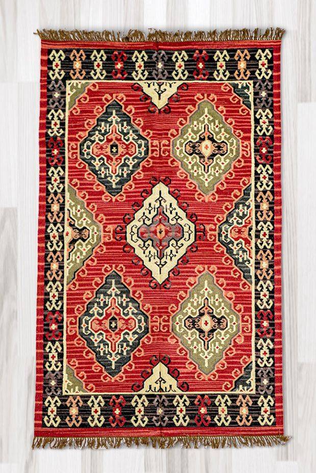 Afshar Fringed Rug ( 5ft x 8ft )