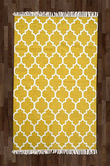 Imperial Mughal Rug - Yellow ( 5ft x 8ft )