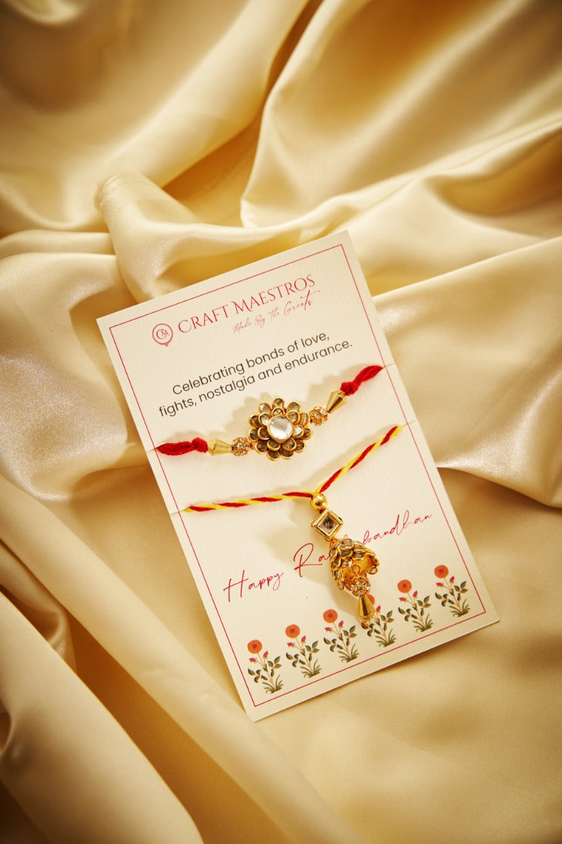 Shahi Kundan Bhaiya Bhabhi Rakhi