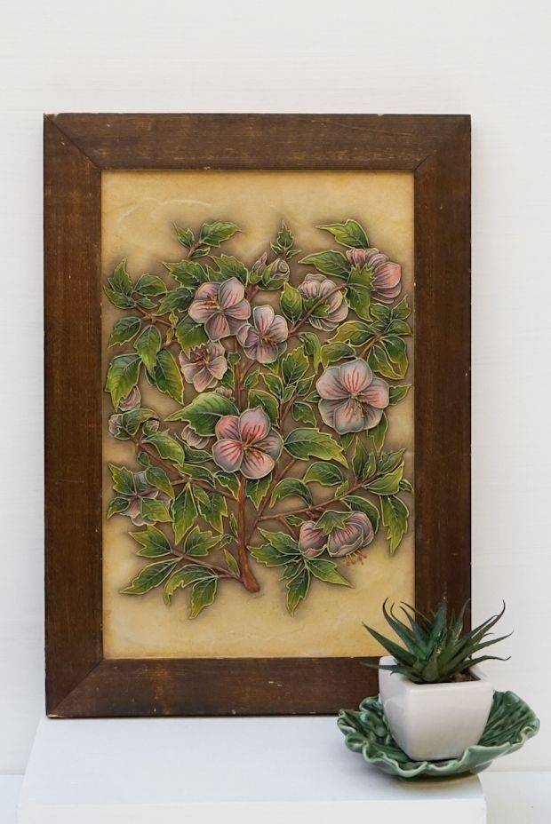 Sage Jewel Relief Work ( 14in x 10in )