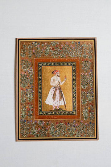 Shah Jahan Minature Portrait