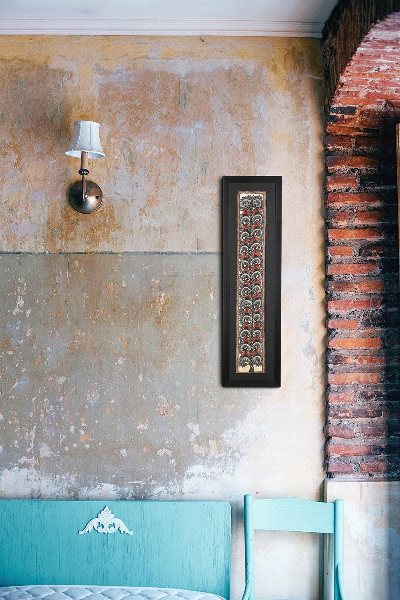 Annam Madhubani Art ( 34" x 9.5" )