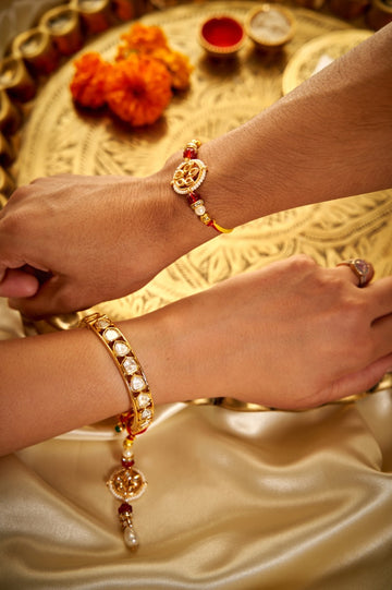 Kundan Phool Bhaiya Bhabhi Rakhi