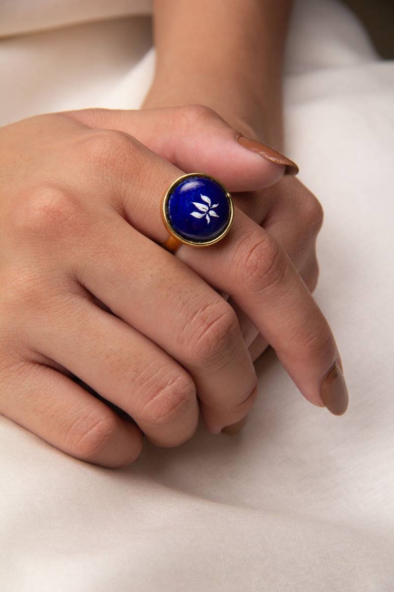 Kairav Azure Adjustable Ring