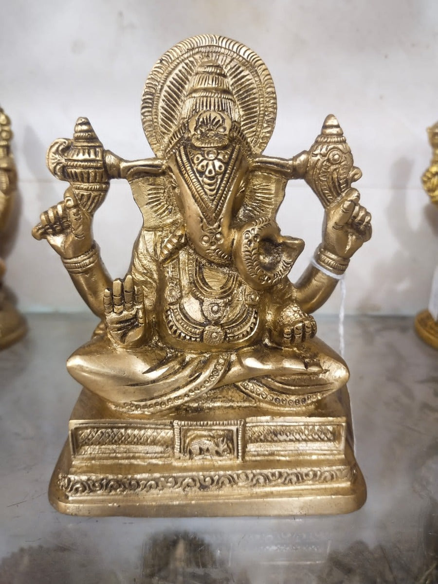 Brass Ganesha (5.5")